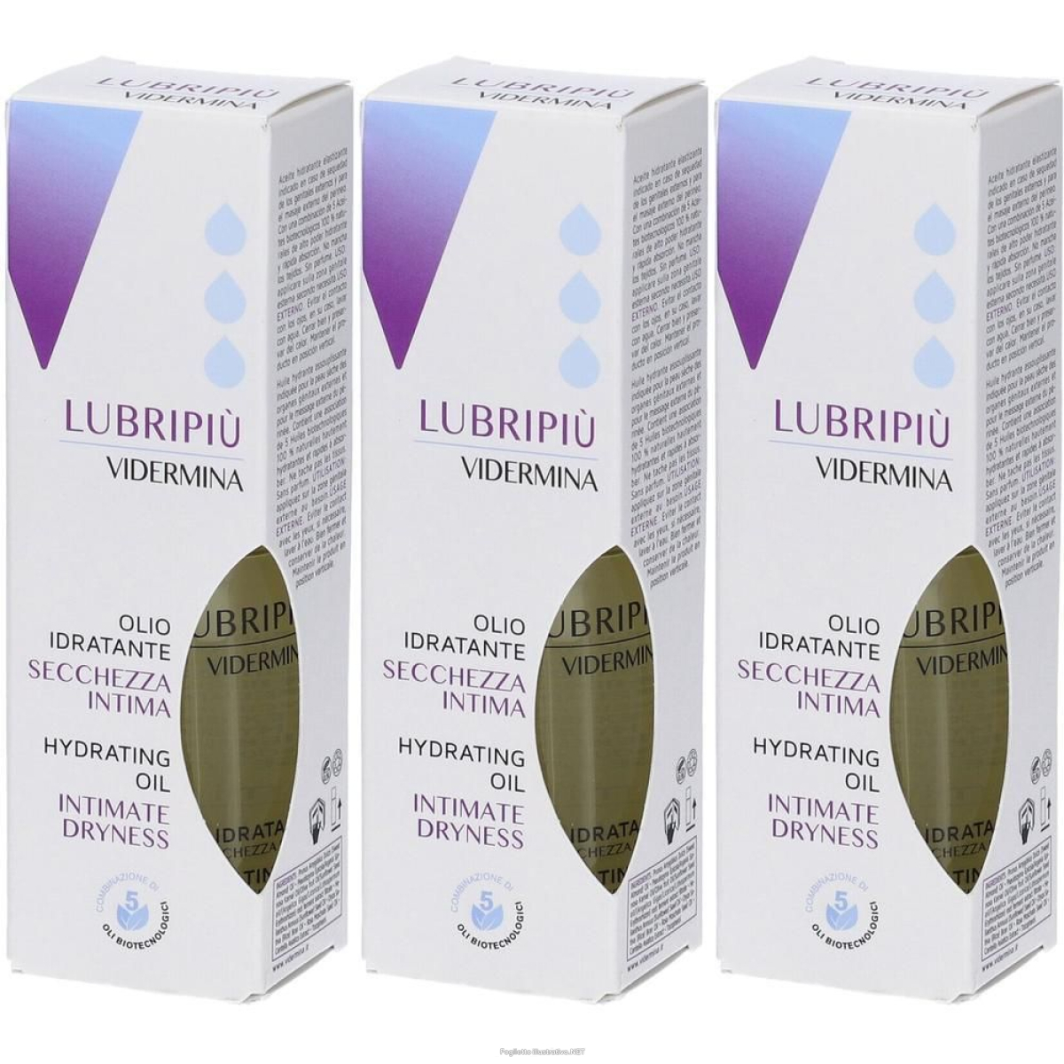 Trova Offerte di vidermina lubripiu' olio idratante 30 ml 3x30 ml e compra online