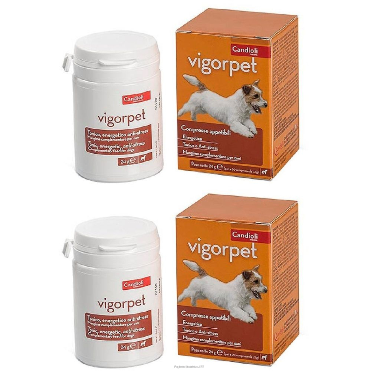 Trova Offerte di vigorpet cani barattolo 20 compresse set da 2 2x24 g e compra online