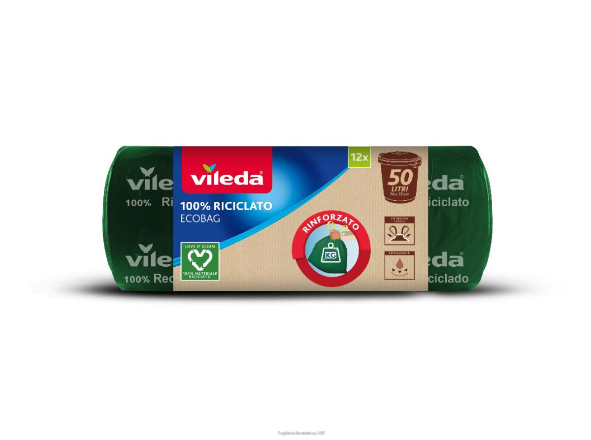 Trova Offerte di vileda - ecobag - 15 sacchetti per la spazzatura 75 x 70 cm e compra online