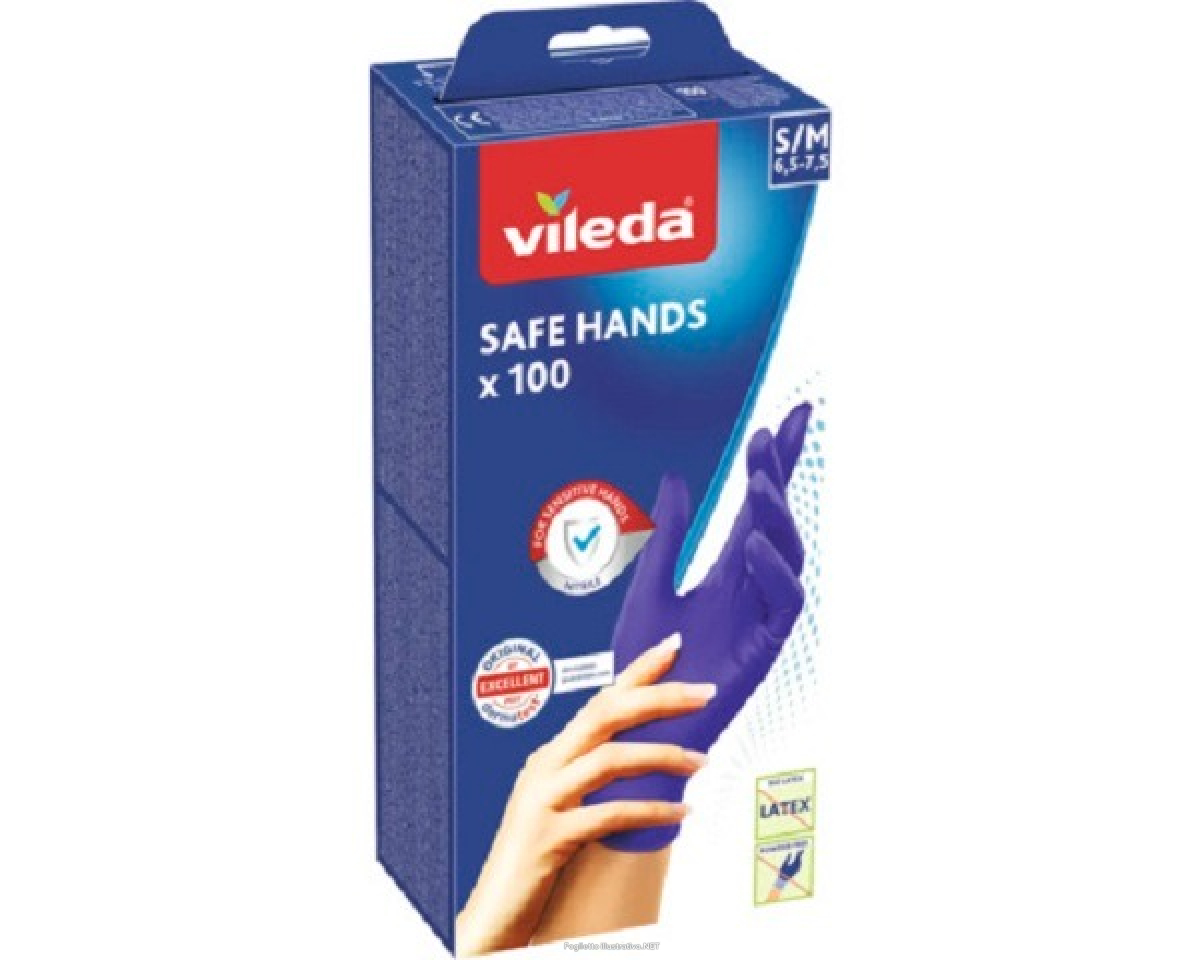 Trova Offerte di vileda guanti safe hand taglia s/m 100pz e compra online