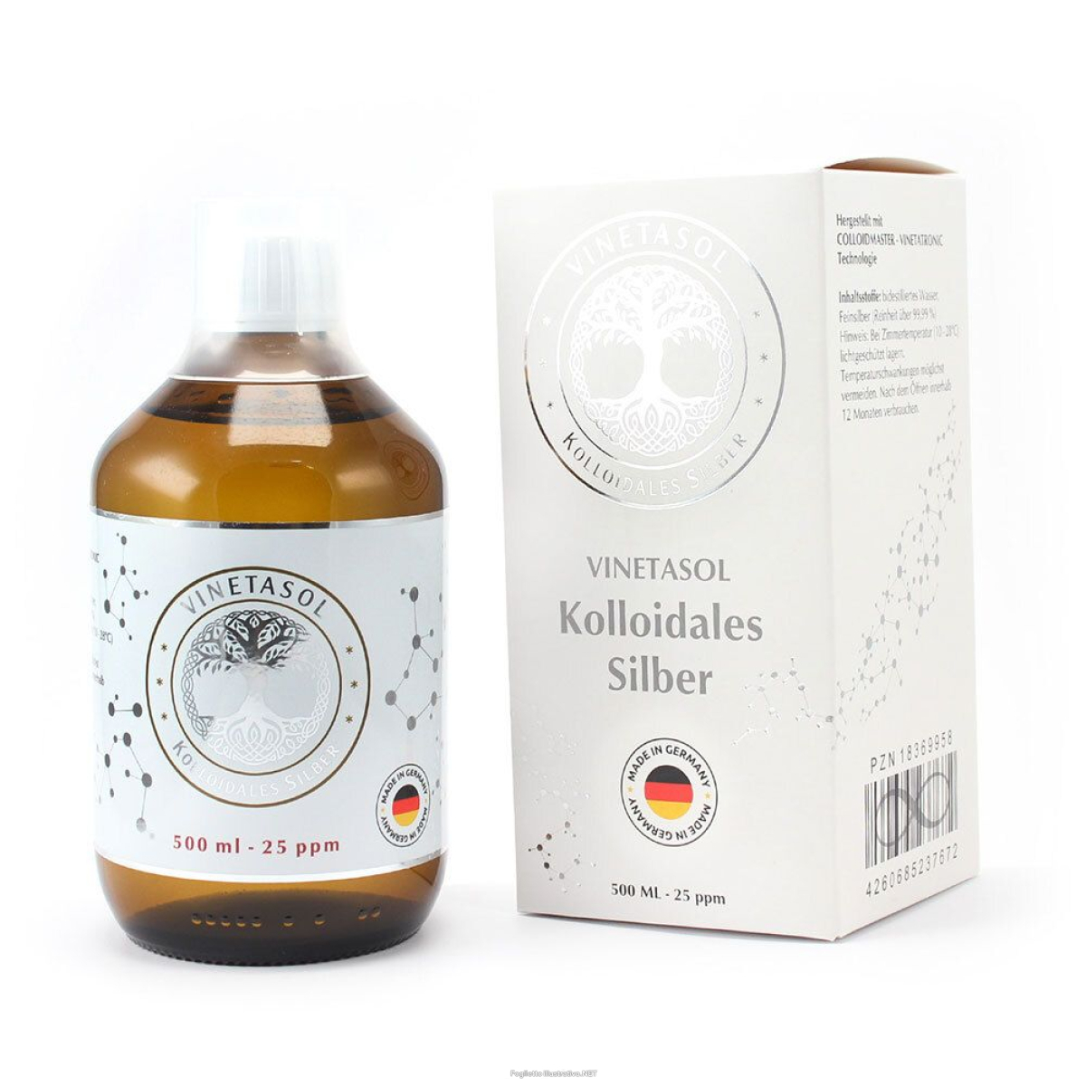 Trova Offerte di vinetasol - argento colloidale 25 ppm 500 ml fluido e compra online