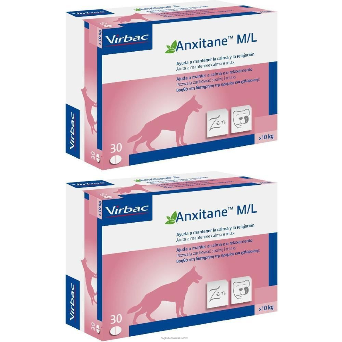Trova Offerte di virbac anxitane™ m/l per cani > 10kg 2x30 pz compresse e compra online