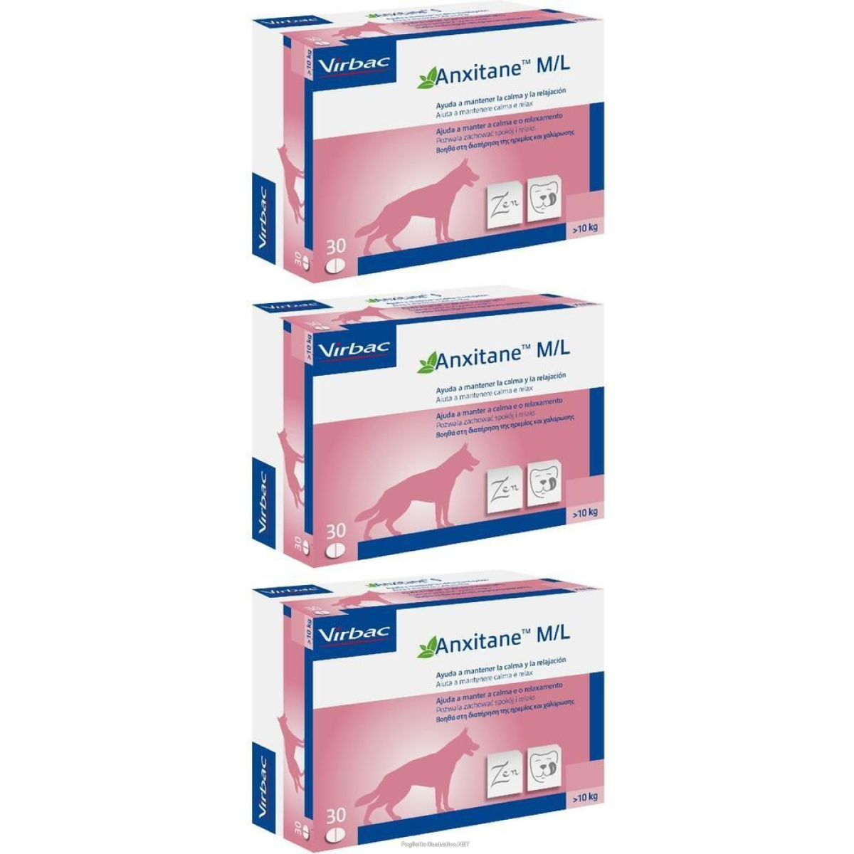 Trova Offerte di virbac anxitane™ m/l per cani > 10kg 3x30 pz compresse e compra online