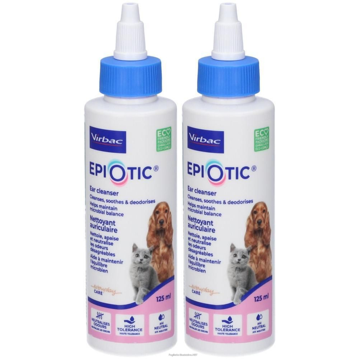 Trova Offerte di virbac epiotic® detergente auricolare per cani e gatti 2x125 ml soluzi e compra online