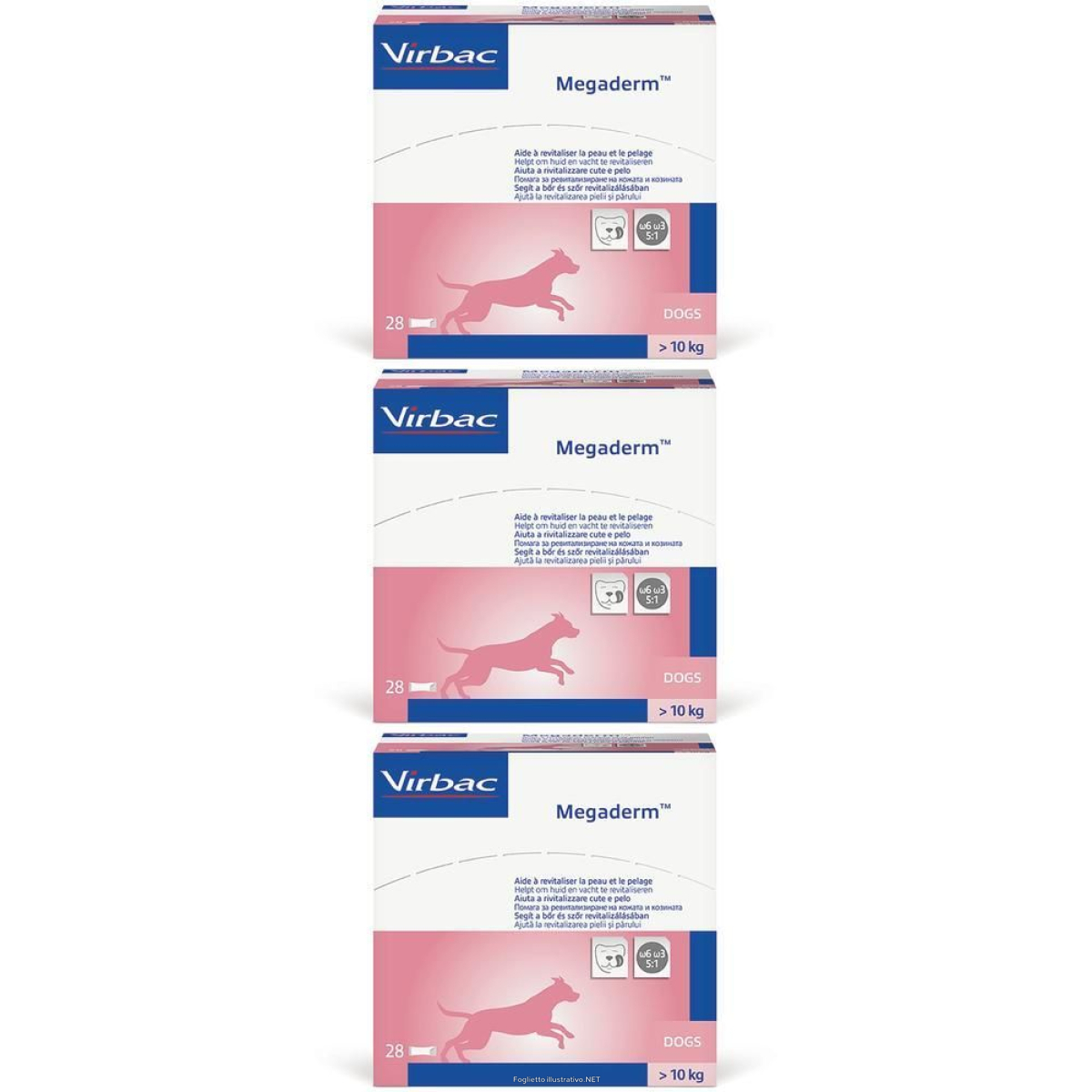 Trova Offerte di virbac megaderm per cani superiori a 10 kg 3x28x8 ml gocce orali e compra online