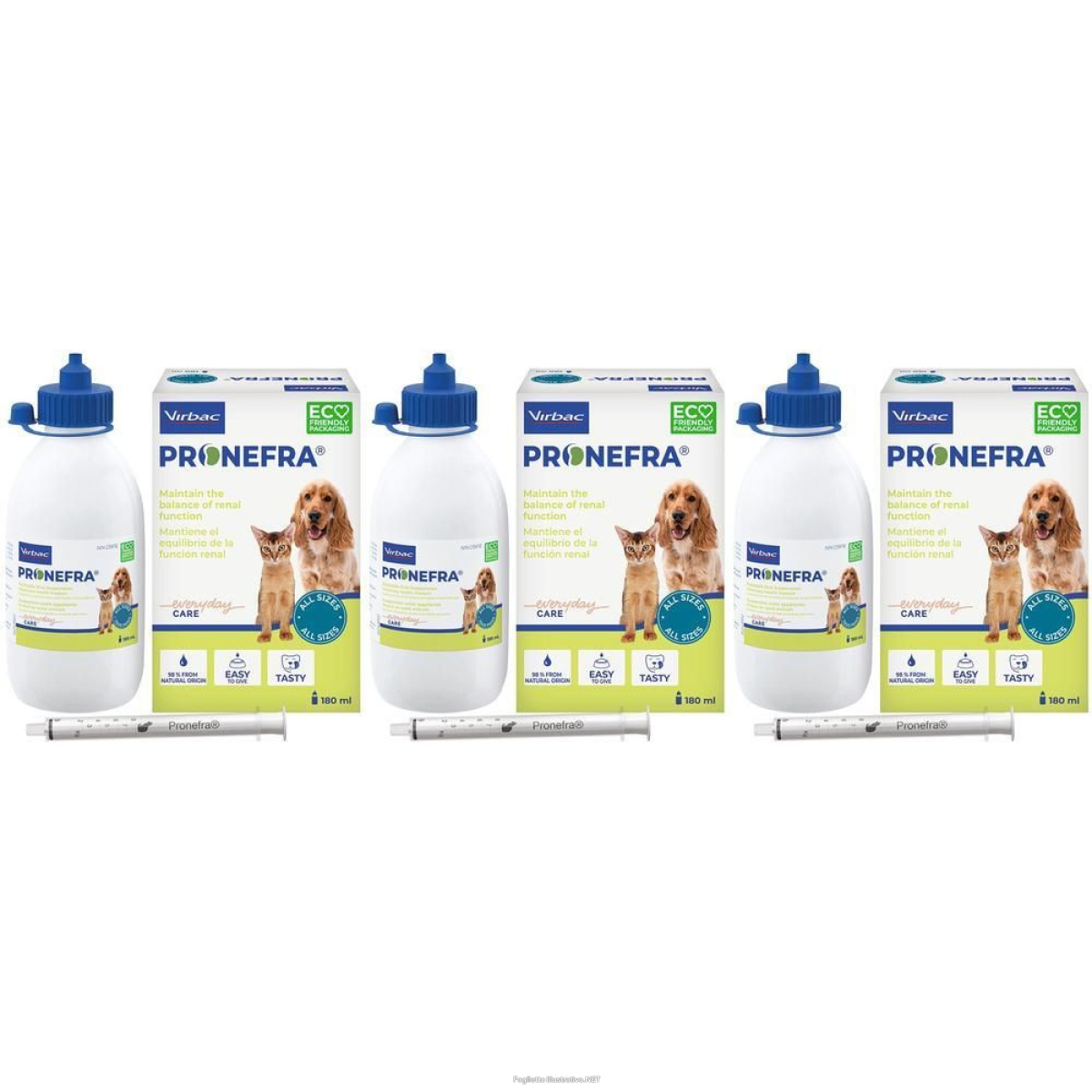 Trova Offerte di virbac pronefra supporto renale di cani e gatti 180ml 3x180 ml e compra online