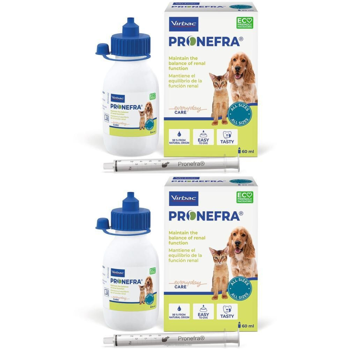 Trova Offerte di virbac pronefra supporto renale di cani e gatti 60ml 2x60 ml e compra online