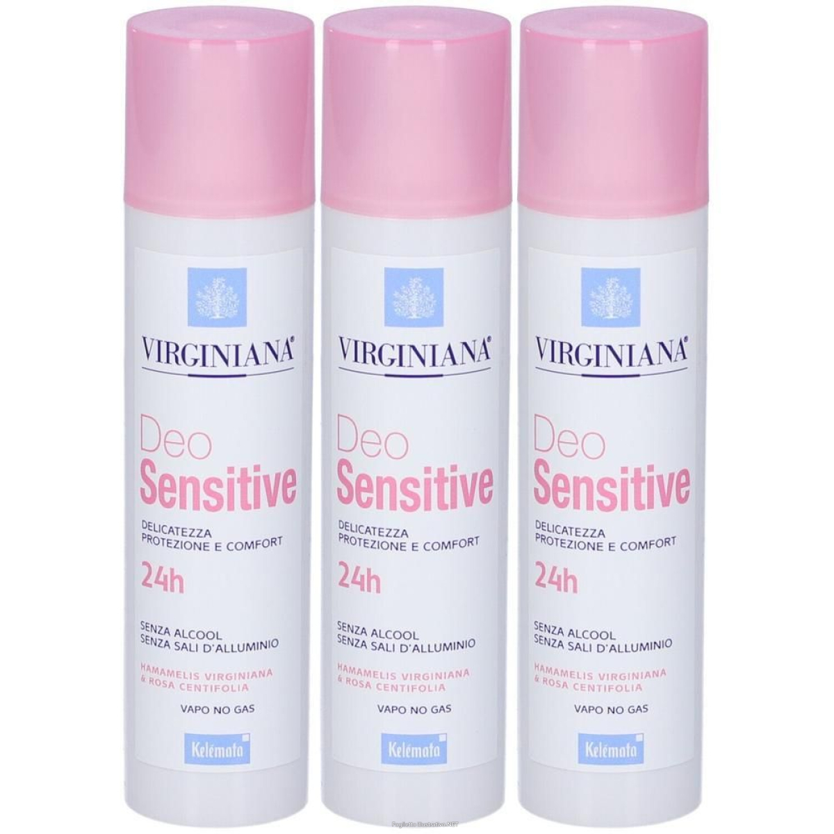 Trova Offerte di virginiana deodorante sensitive 24h spray 3x100 ml e compra online