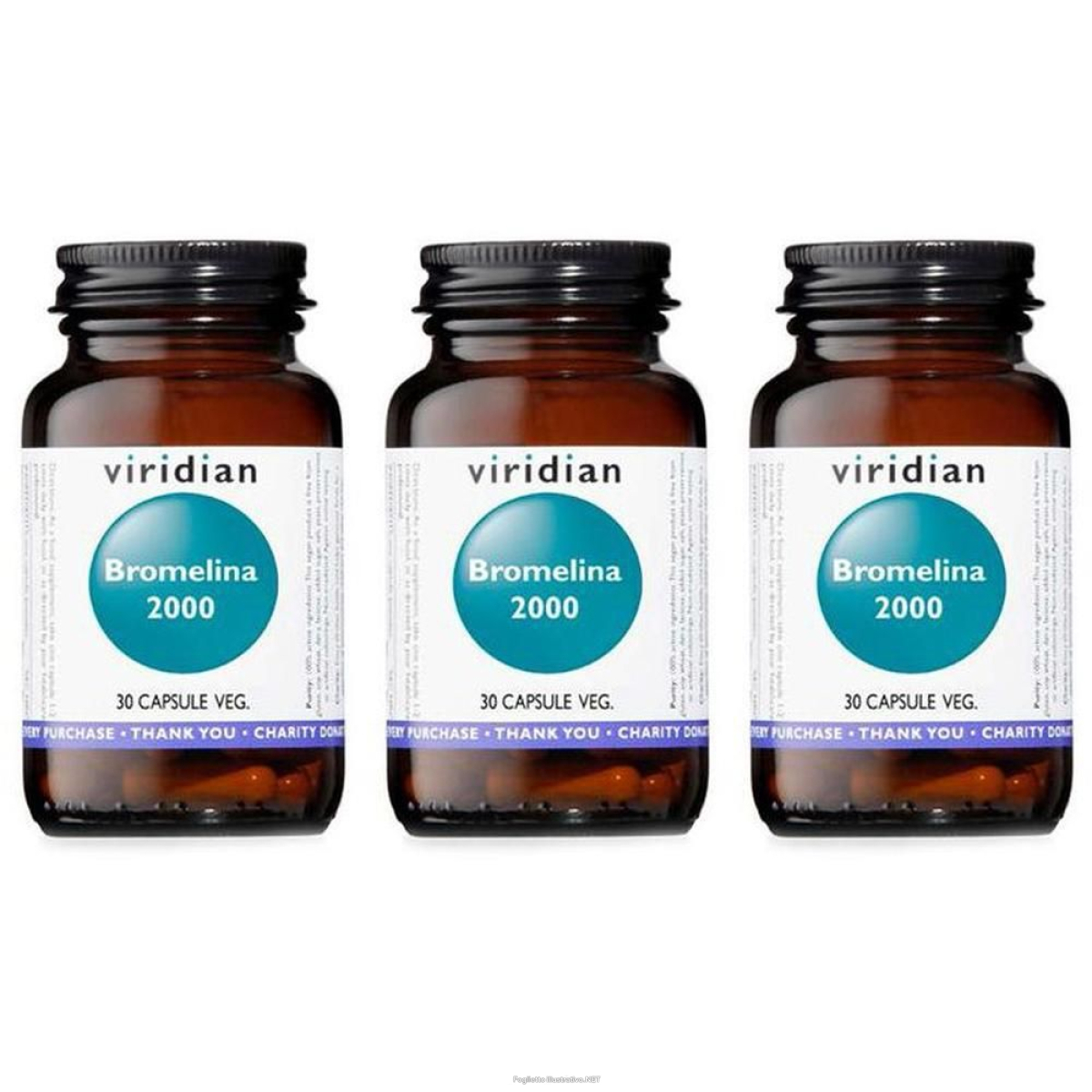 Trova Offerte di viridian bromelina 2000 30 capsule pz e compra online