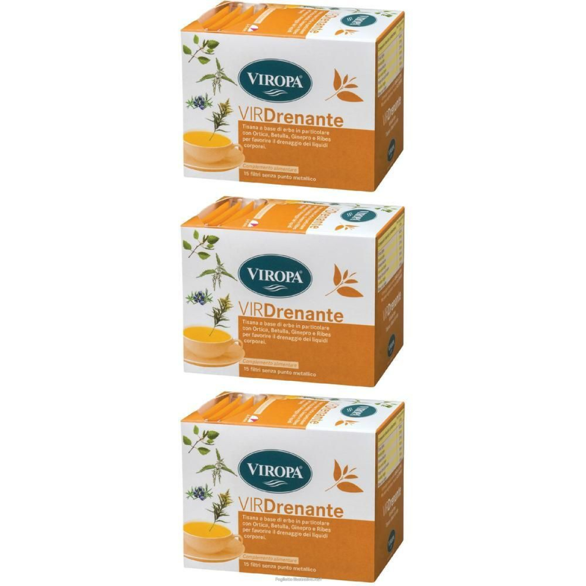 Trova Offerte di viropa drenante tisana 3x15 pz bustine filtro e compra online