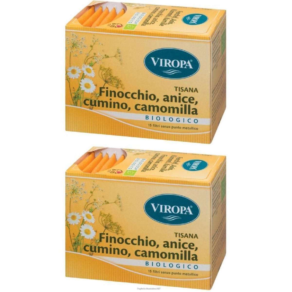 Trova Offerte di viropa finocchio/cumino/anice/camomilla bio 15 bustine 2x15 pz e compra online