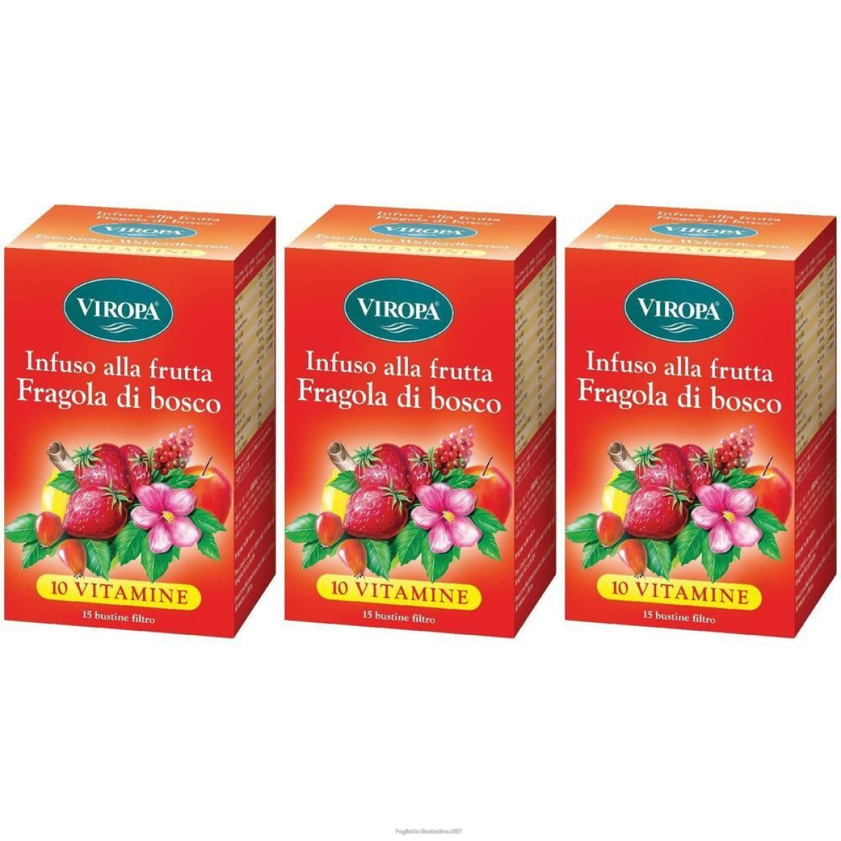 Trova Offerte di viropa infuso alla frutta 10 vitamine fragola del bosco bustine 3x15 p e compra online