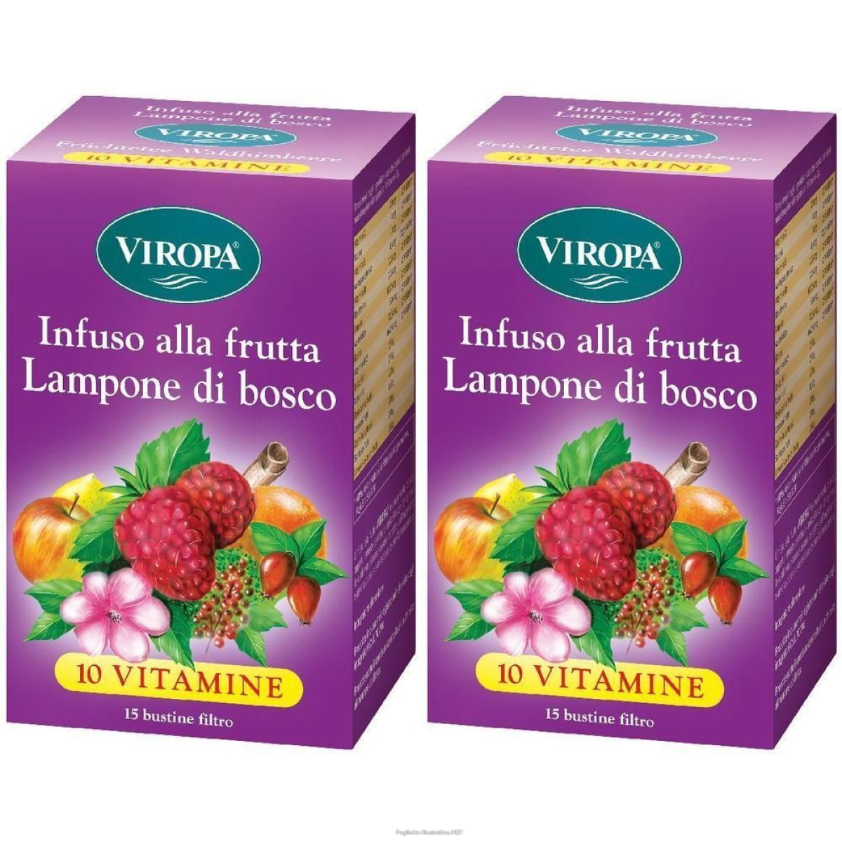 Trova Offerte di viropa infuso alla frutta 10 vitamine lampone di bosco bustine 2x15 pz e compra online