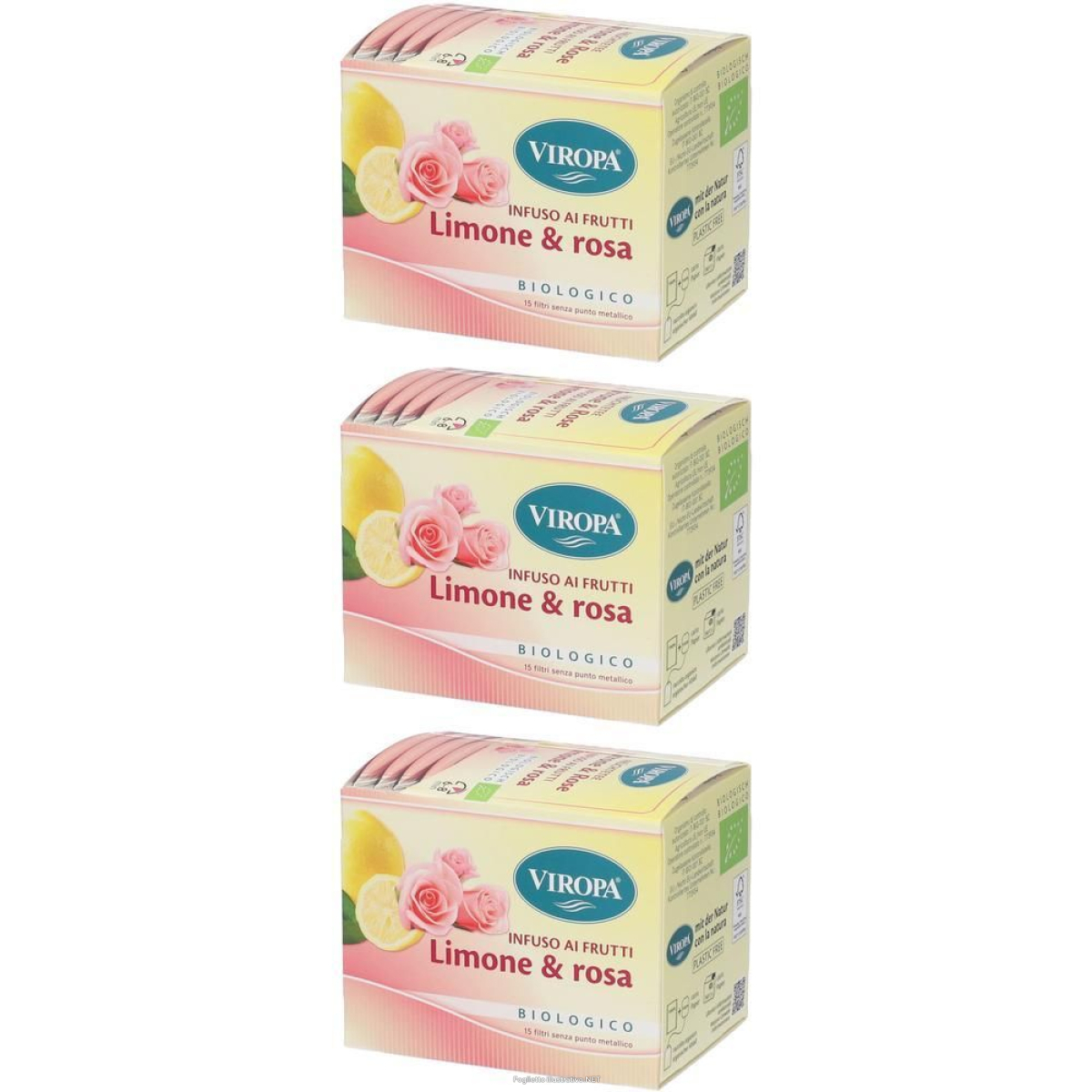 Trova Offerte di viropa infuso limone e rosa bio filtri 3x36 g e compra online