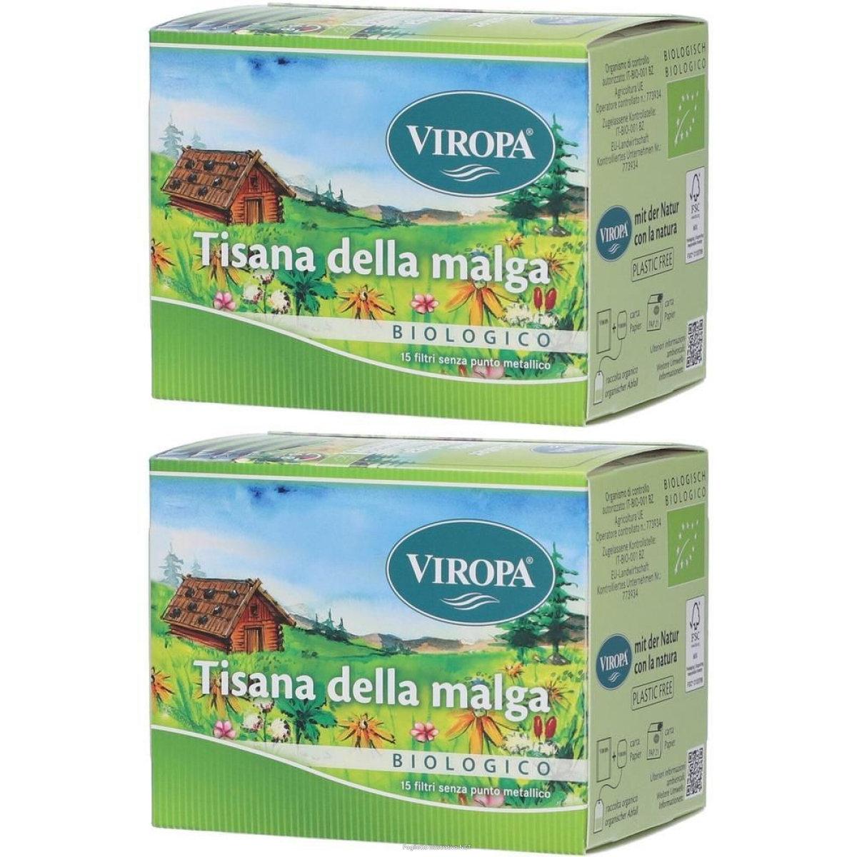 Trova Offerte di viropa tisana malga bio 15 bustine 2x15 pz filtro e compra online