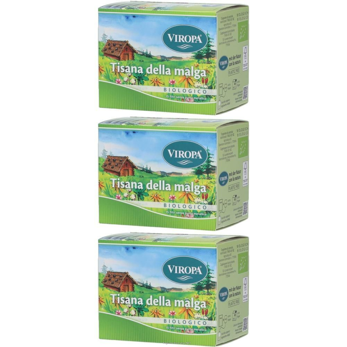Trova Offerte di viropa tisana malga bio 15 bustine 3x15 pz filtro e compra online
