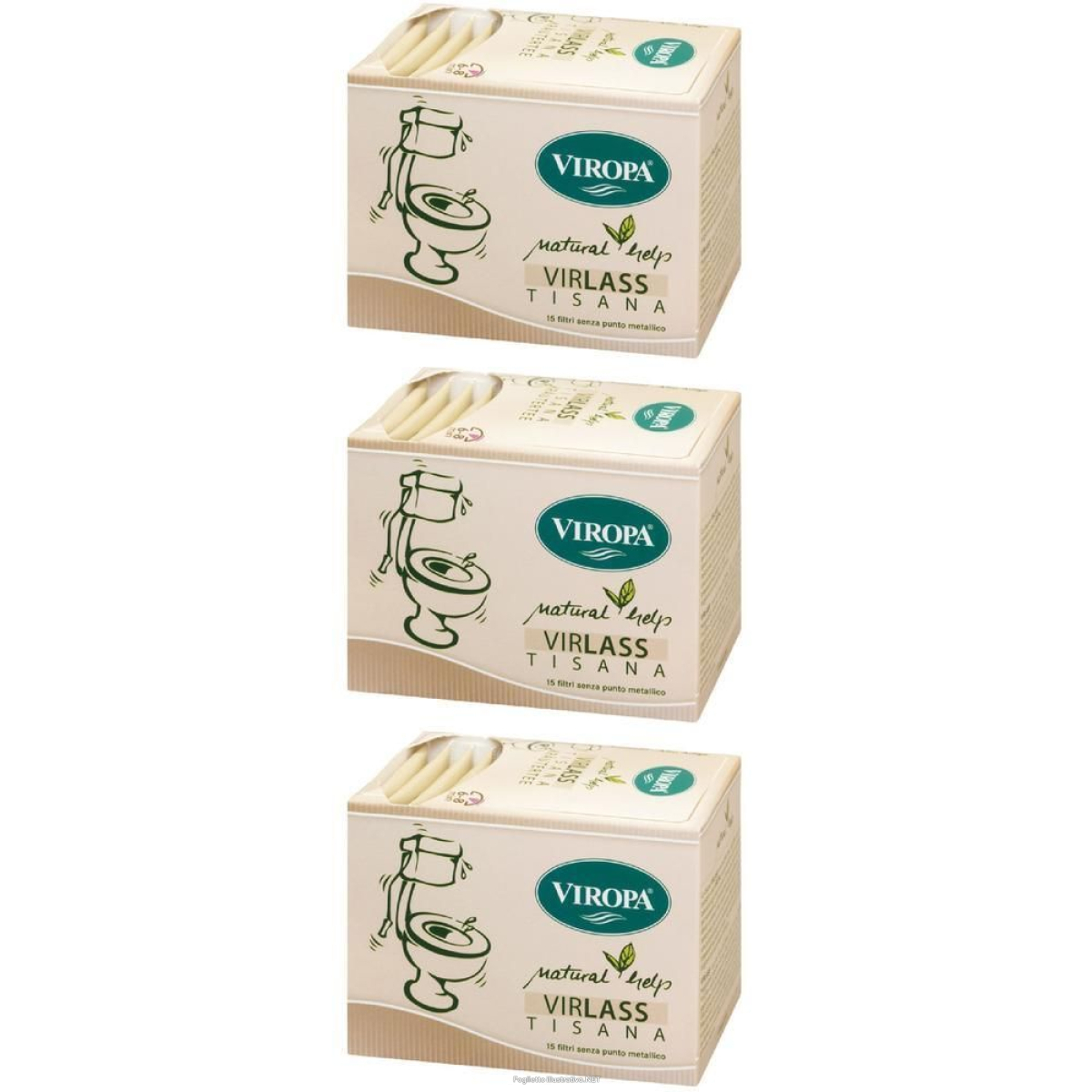 Trova Offerte di viropa tisana natural help virlass bustine 3x15 pz filtro e compra online