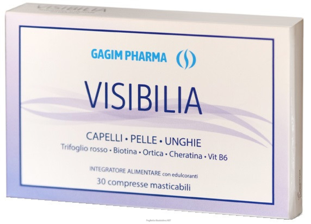 Trova Offerte di visibilia integratore per capelli pelle e unghie 30 compresse masticabili e compra online