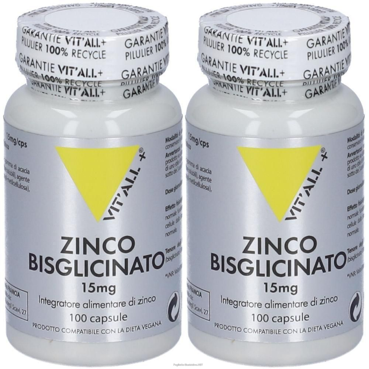 Trova Offerte di vit'all+ ® zinco bisglicinato 2x24 g capsule e compra online