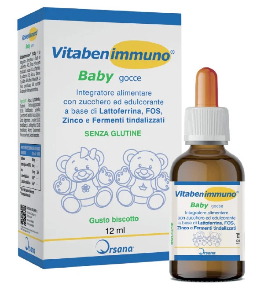 Trova Offerte di Vitabenimmuno baby gocce 12 ml biscotto con zucchero ed edulcorante senza glutine e compra online