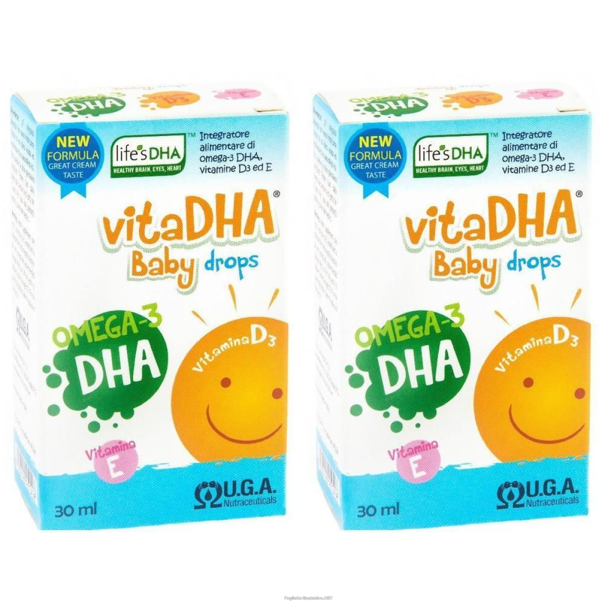 Trova Offerte di vitadha baby drops con omega-3 dha e vitamina e 2x30 ml gocce orali e compra online