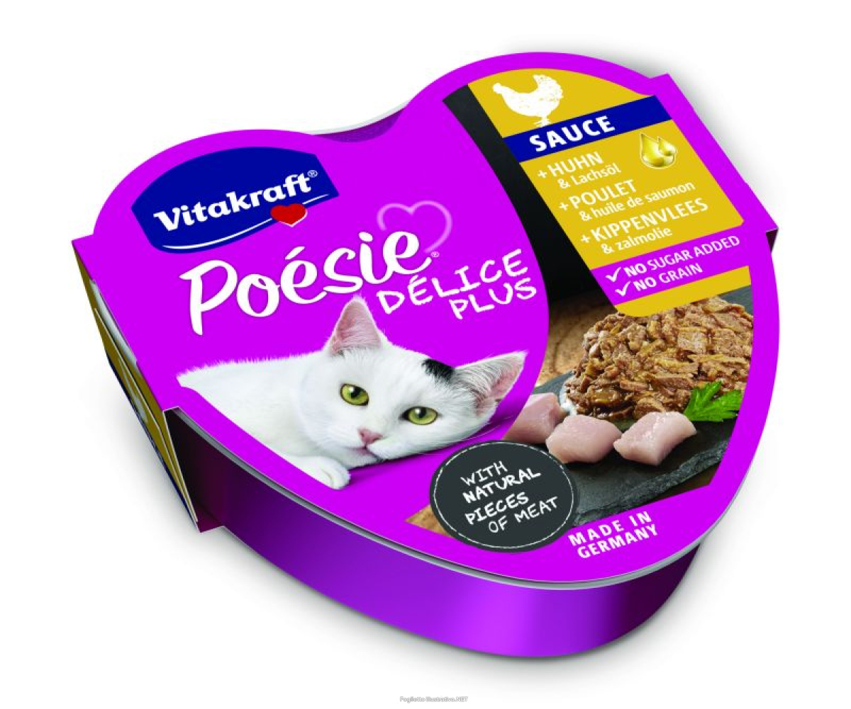 Trova Offerte di vitakraft gatto poesie delice plus pollo con olio di salmone 85gr (vaschetta) e compra online