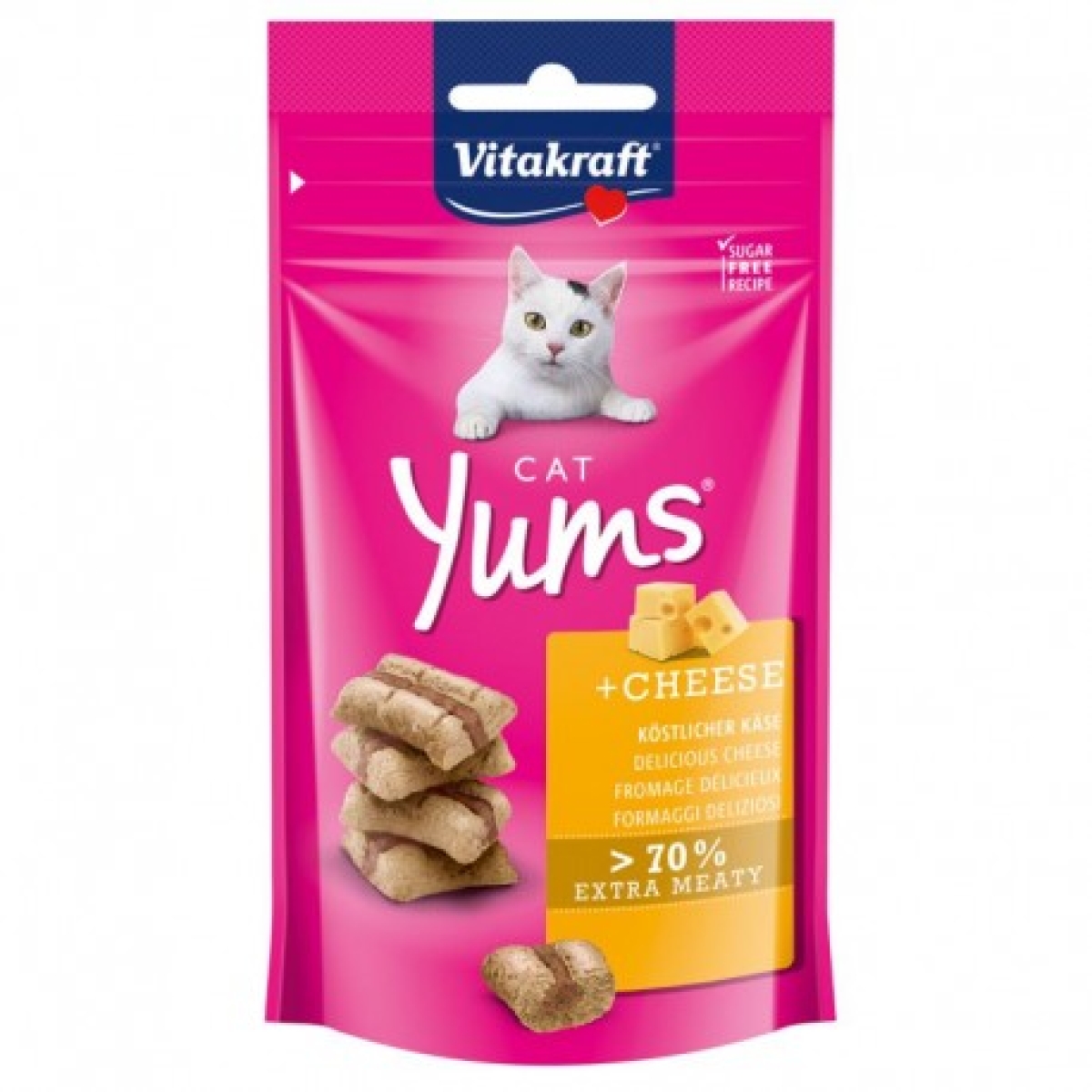 Trova Offerte di Vitakraft gatto snack cat yums formaggio 40gr e compra online