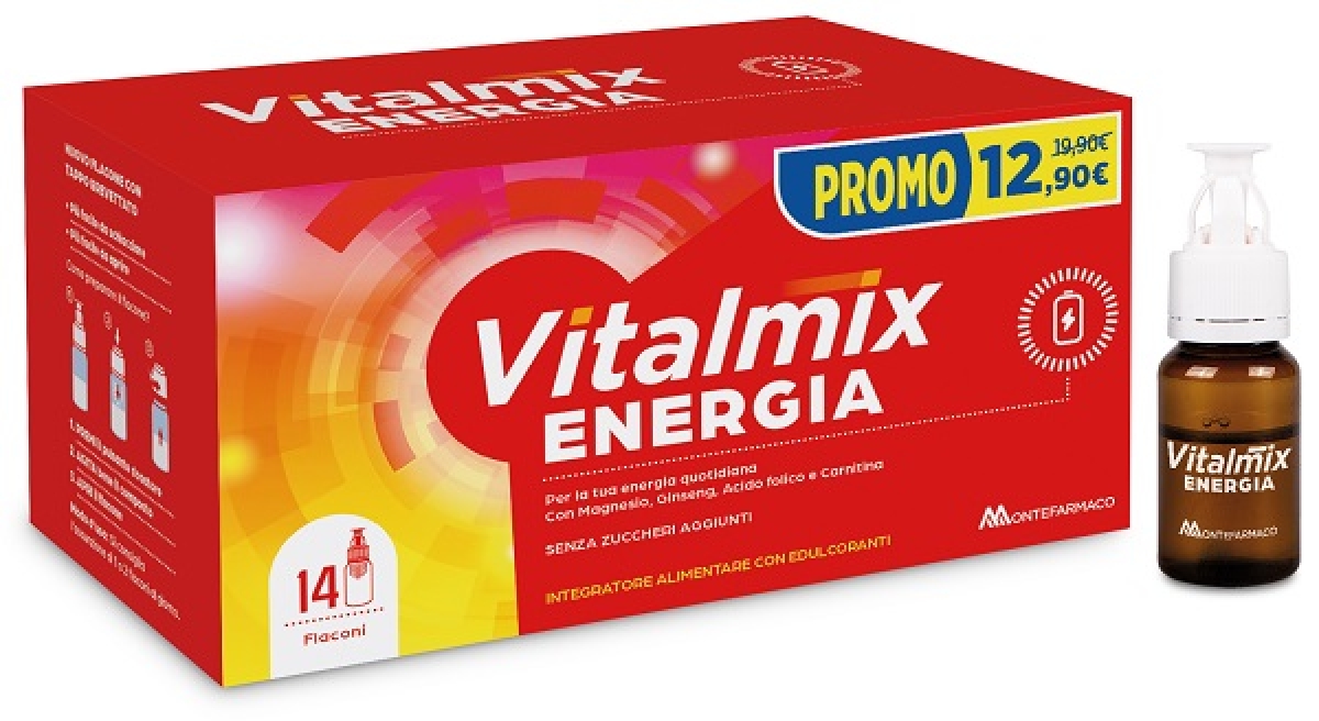 Trova Offerte di Vitalmix energia 14 flaconcini da 10 ml promo con edulcoranti senza zuccheri aggiunti glutine e lattosio e compra online