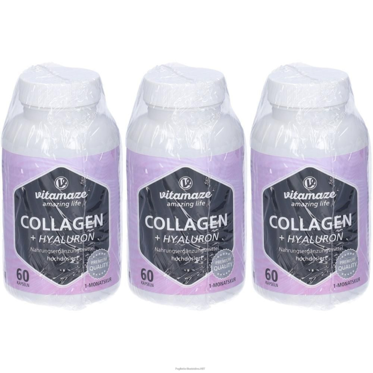 Trova Offerte di vitamaze collagen + hyaluron capsule 3x52 g e compra online