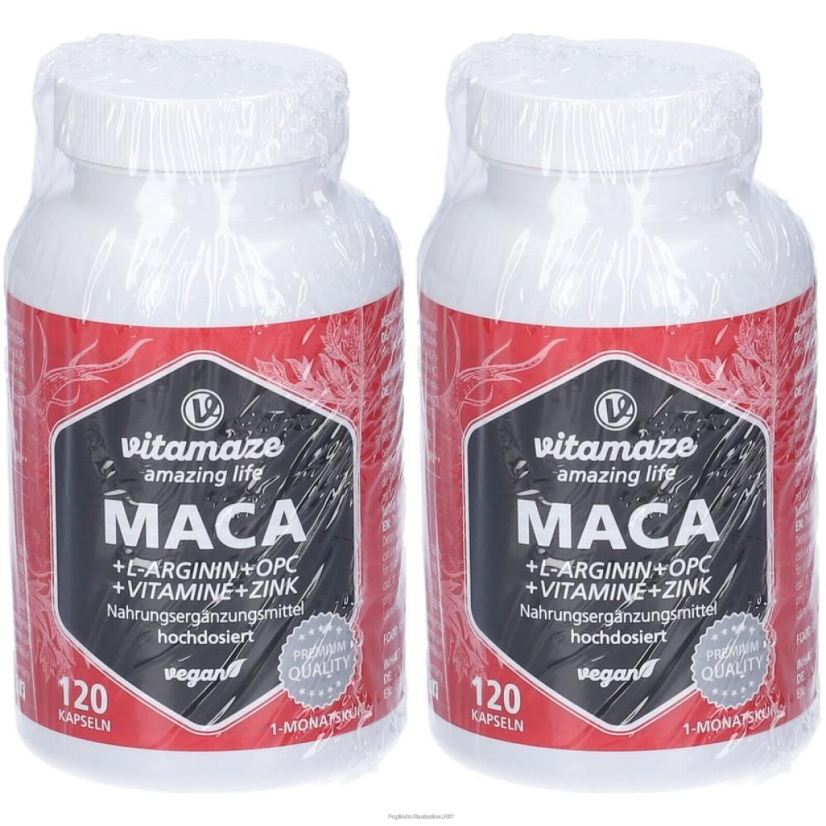 Trova Offerte di vitamaze maca + l-arginina opc vitamina zinco capsule 2x105,6 g e compra online