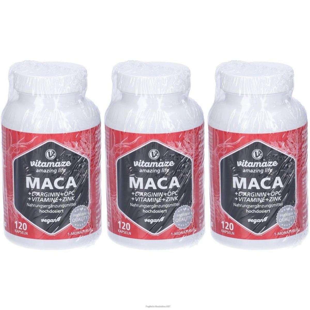 Trova Offerte di vitamaze maca + l-arginina opc vitamina zinco capsule 3x105,6 g e compra online