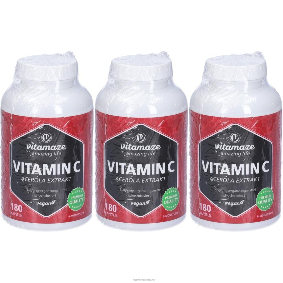 Trova Offerte di vitamaze vitamina c estratto di acerola capsule 3x144 g e compra online
