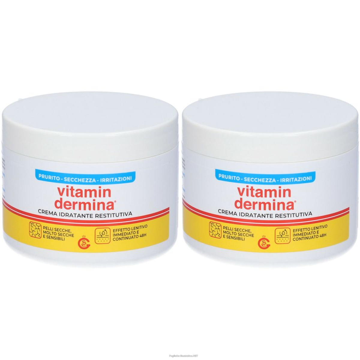 Trova Offerte di vitamin dermina crema idratante restitutiva set da 2 2x400 ml e compra online