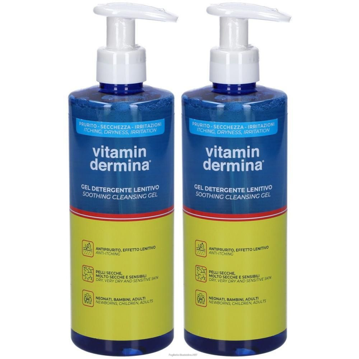 Trova Offerte di vitamin dermina gel detergente lenitivo 2x500 ml e compra online