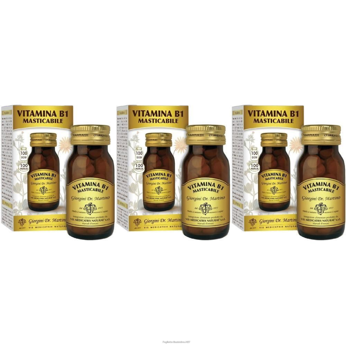 Trova Offerte di vitamina b1 masticabile 100 pastiglie 3x100 pz e compra online