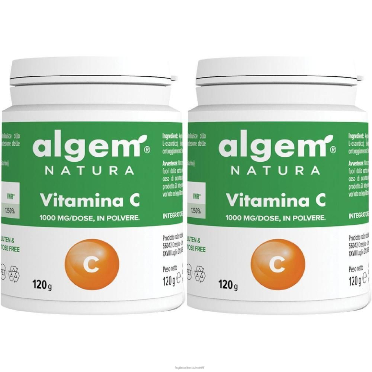 Trova Offerte di Vitamina C 1000 mg 120 g 2x120 g Polvere per Soluzione Orale e compra online