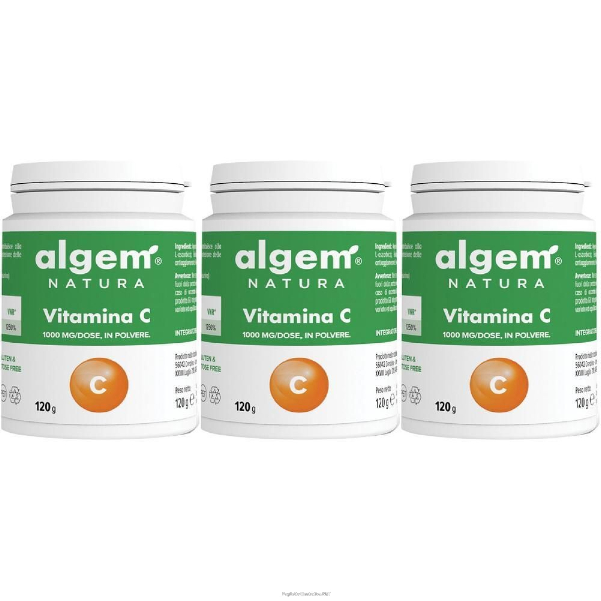 Trova Offerte di Vitamina C 1000 mg 120 g 3x120 g Polvere per Soluzione Orale e compra online