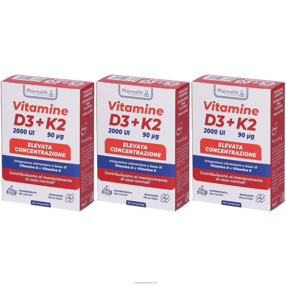 Trova Offerte di vitamine d3+k2 compresse 3x30 g e compra online