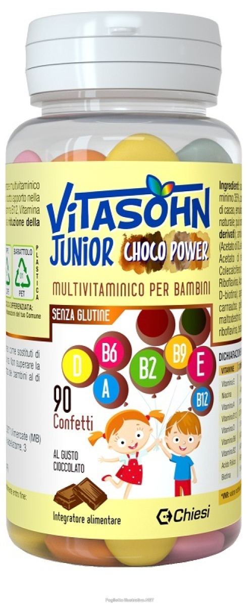 Trova Offerte di vitasohn junior choco power integratore multivitaminico per bambini 90 confetti al gusto cioccolato e compra online