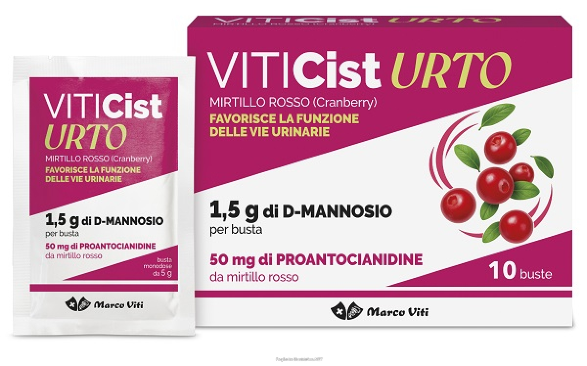 Trova Offerte di viticist urto integratore per la funzionalità delle vie urinarie 10 buste e compra online