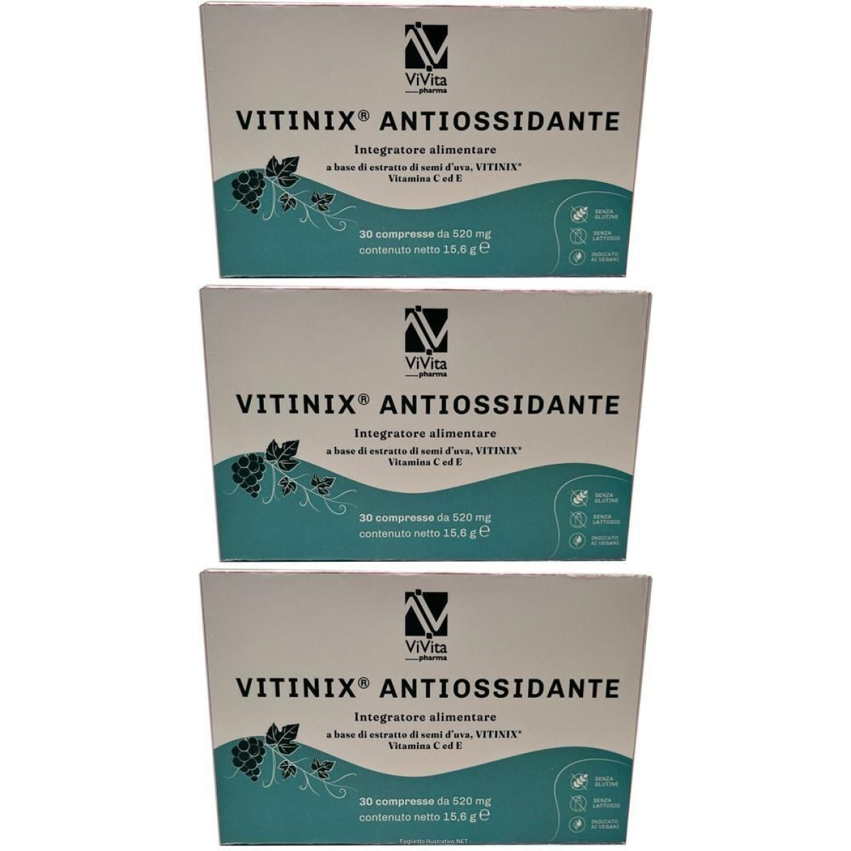 Trova Offerte di vitinix antiossidante 30 compresse 3x15,6 g e compra online