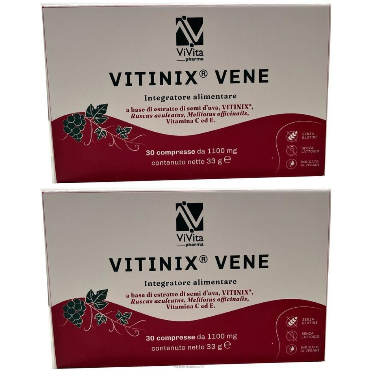 Trova Offerte di vitinix vene 30 compresse 2x33 g e compra online