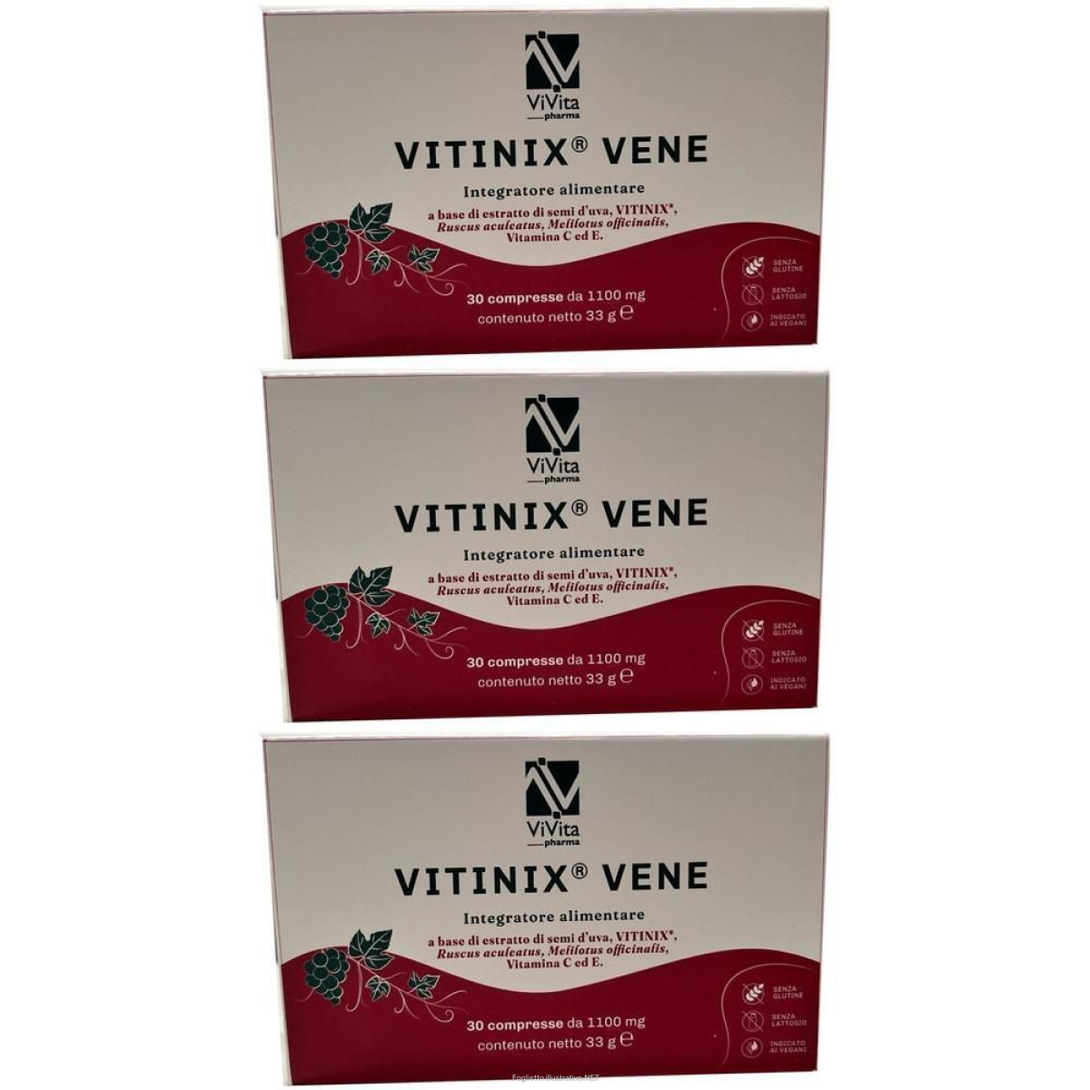 Trova Offerte di vitinix vene 30 compresse 3x33 g e compra online