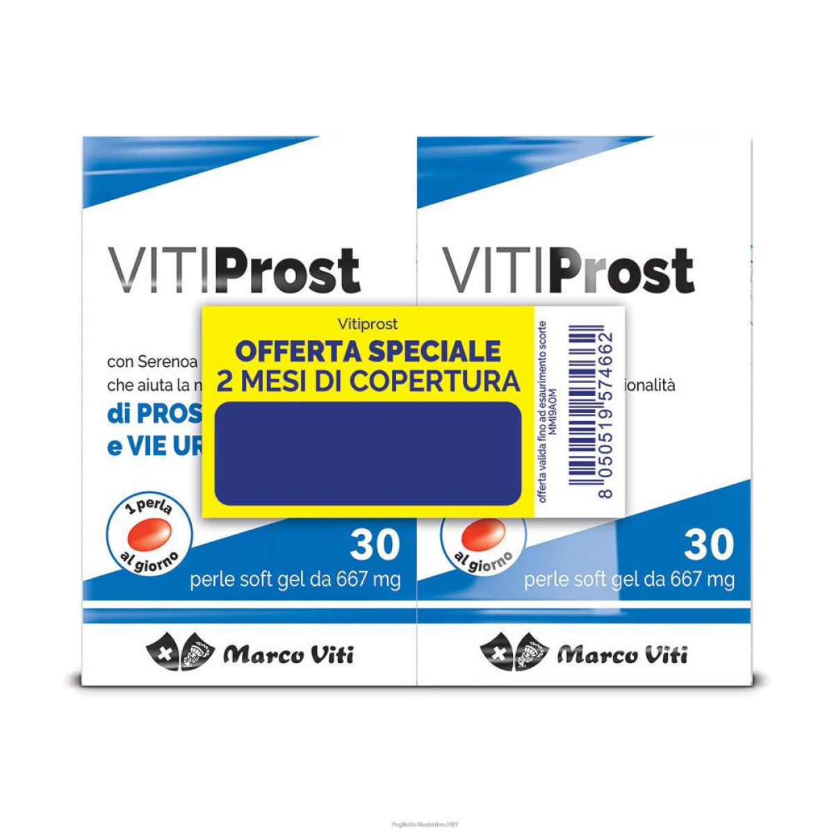 Trova Offerte di vitiprost 30 soft gel da 667 mg offerta speciale 2 pezzi e compra online