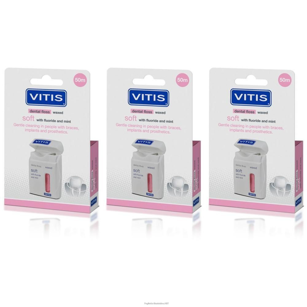 Trova Offerte di vitis® dental floss soft con cera fluoro e menta 3x1 st e compra online
