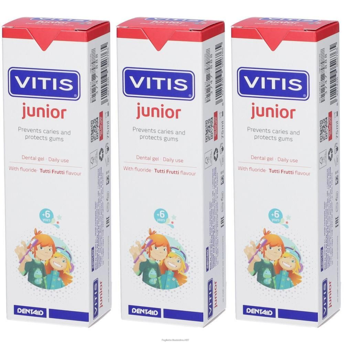 Trova Offerte di vitis® junior gel dentifricio 3x75 ml e compra online