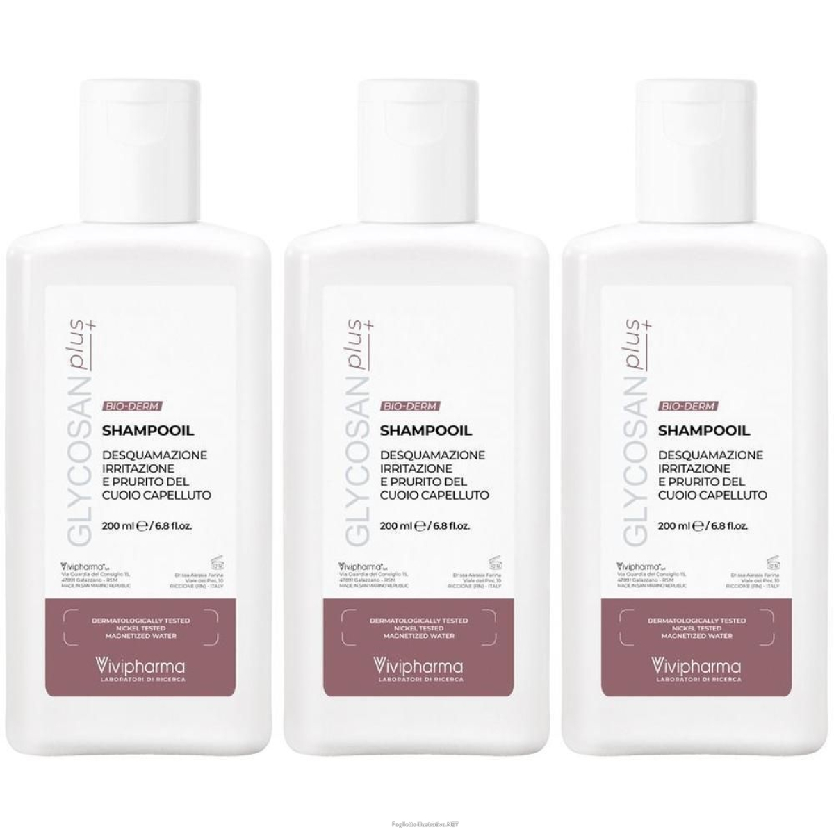 Trova Offerte di vivipharma glycosan plus bio-derm shampooil 3x200 ml e compra online
