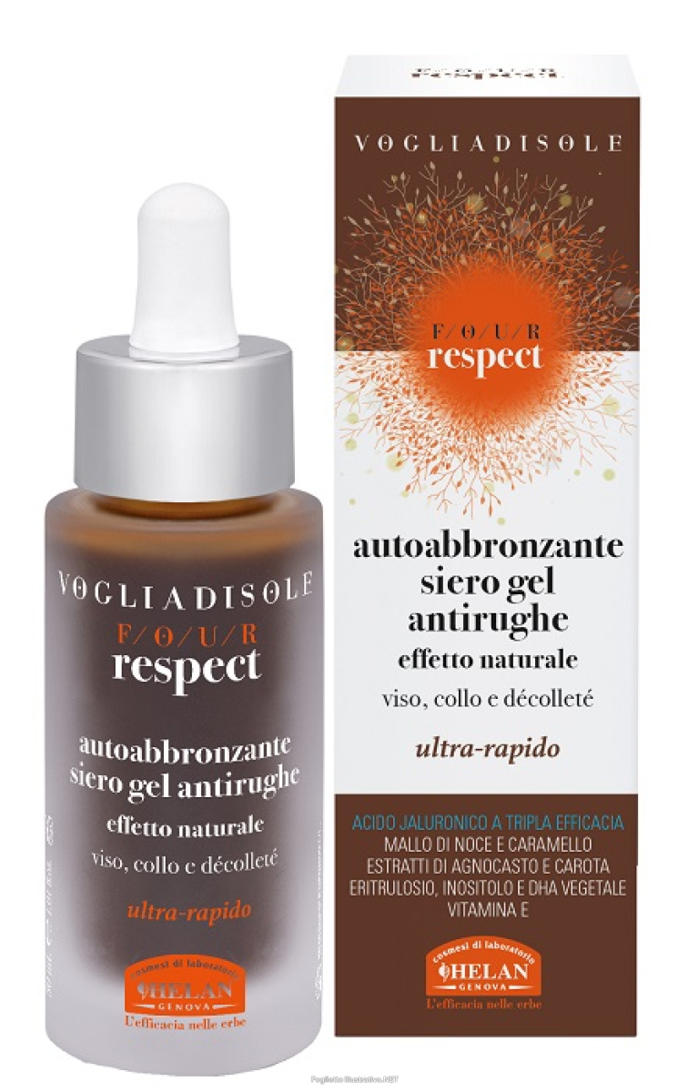 Trova Offerte di voglia di sole four respect siero gel antirughe autoabbronzante naturale uniformante 30 ml e compra online