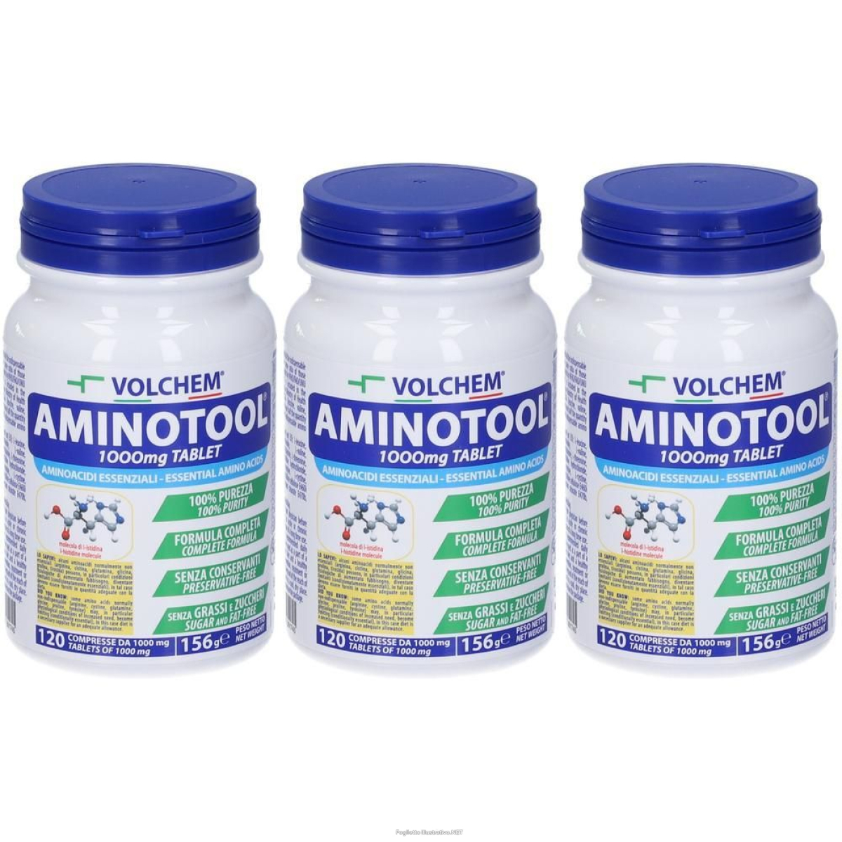 Trova Offerte di volchem aminotool tablet aminoacidi essenziali in compresse 3x156 g co e compra online