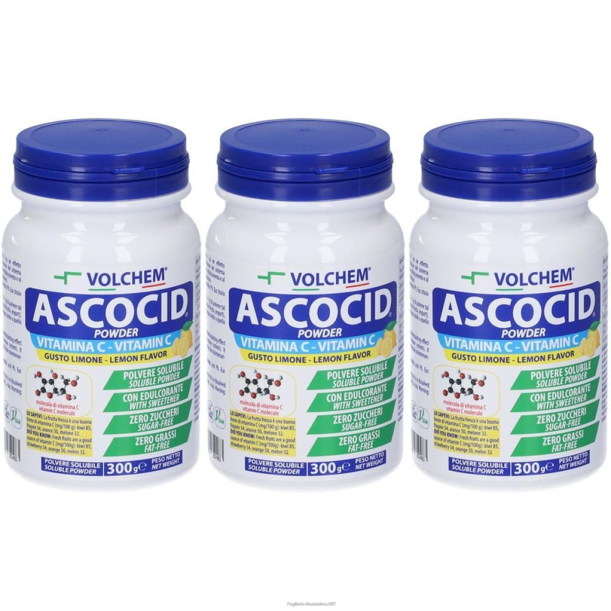 Trova Offerte di volchem ascocid powder vitamina c in polvere solubile 3x300 g e compra online